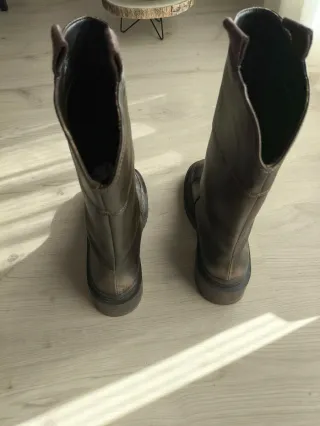 Botas altas mujer marrones