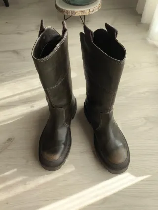 Botas altas mujer marrones
