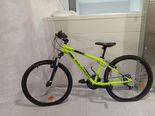 Bicicleta Rockrider Verde Neón