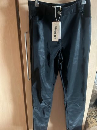 Pantalón SLOWLOVE satén negro