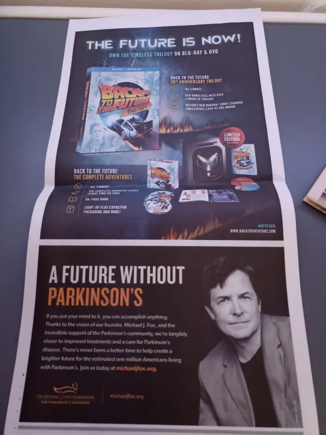 Periódico USA TODAY Regreso al Futuro 2