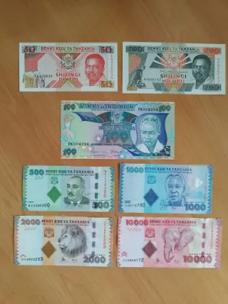 Billetes de Tanzania 🇹🇿