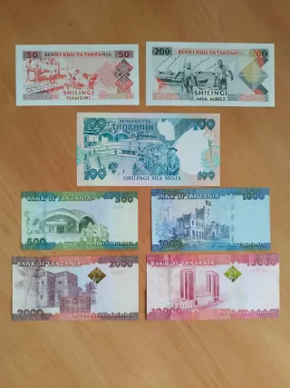 Billetes de Tanzania 🇹🇿