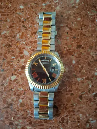 Reloj Guess Hombre Dorado y Plateado