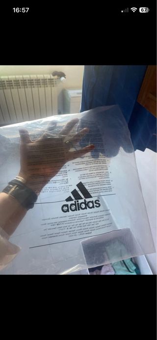 Camiseta Real Madrid Manga Larga Adidas Azul