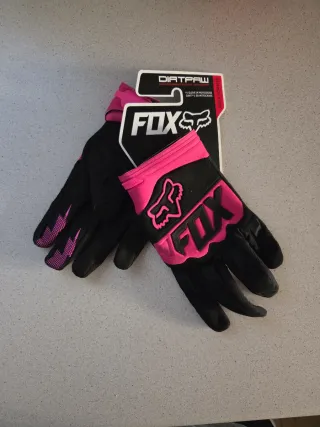 Guantes Fox Dirtpaw Motocross Negro/Rosa
