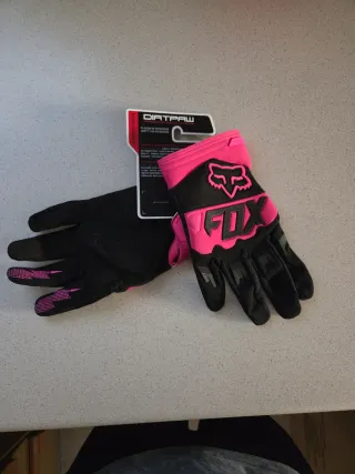 Guantes Fox Dirtpaw Motocross Negro/Rosa