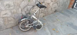 Bicicleta Aluminio Plegable Plata