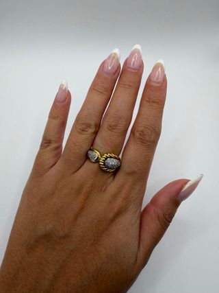Anillo Oro 18k Diamantes