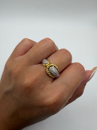 Anillo Oro 18k Diamantes