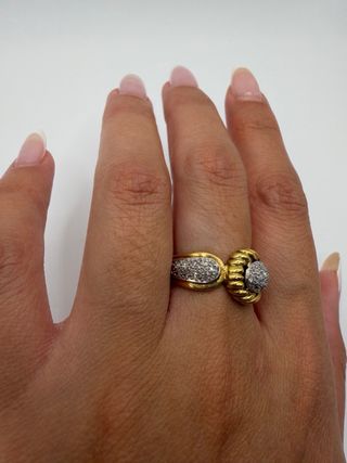 Anillo Oro 18k Diamantes