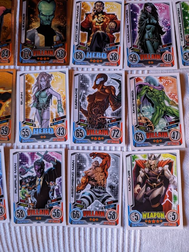 Carte Marvel Hero Attax