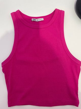 Top Zara Rosa Talla S