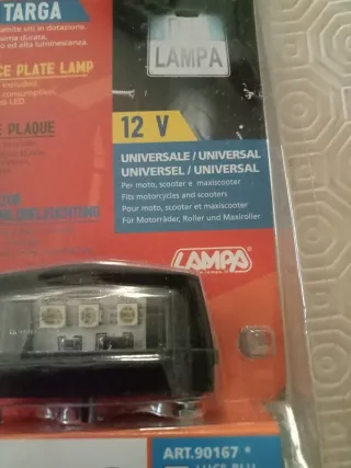 Lampada LED Targa Moto Universale 12V