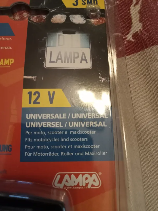 Lampada LED Targa Moto Universale 12V