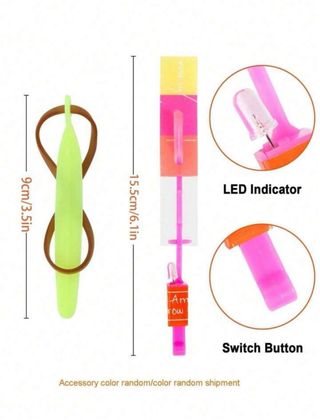 10pcs Flechas Lanzables con Luces