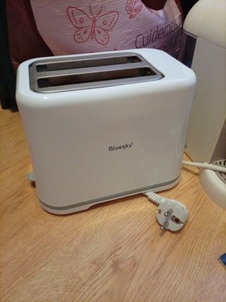 Lote cafetera Cumbia y tostadora Bluesky