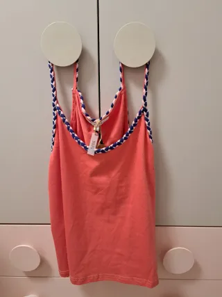 Top tirantes Scalpers naranja/rosa