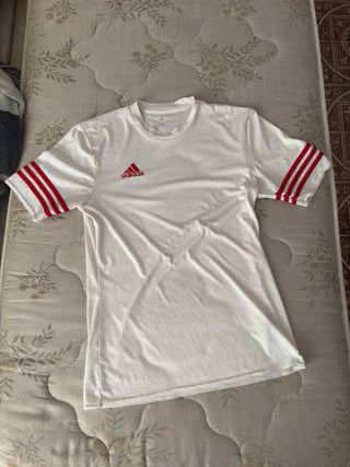 Adidas tuta estiva bianca e rossa