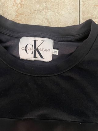 Camiseta Calvin Klein Negra Talla XS