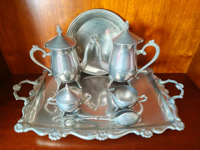 Servicio té/café alpaca con bandeja