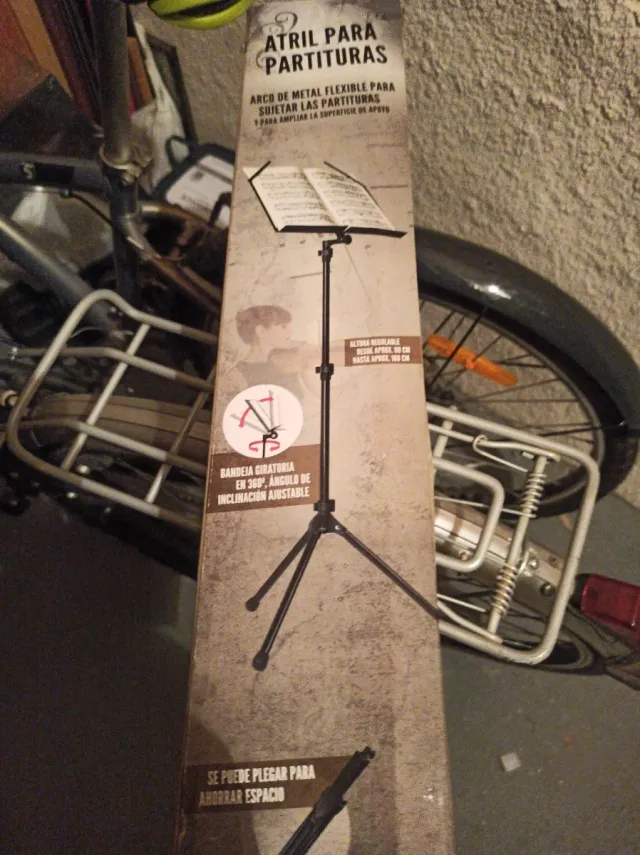 Atril para partituras plegable