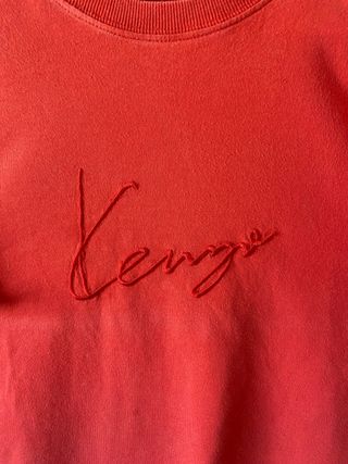 Camiseta Kenzo Roja Bordada