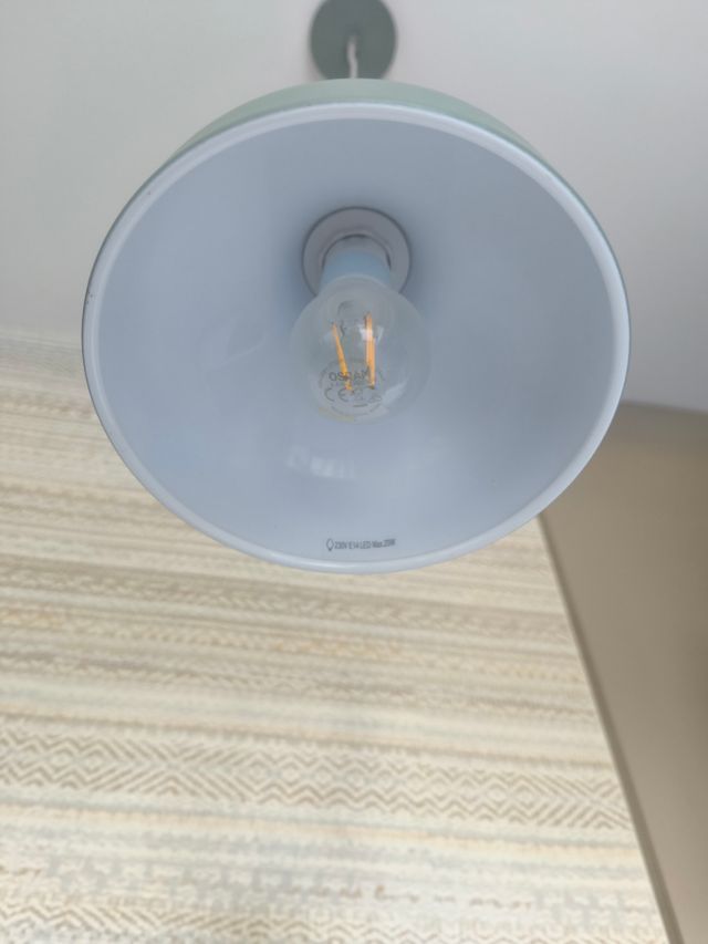 Dos Lámparas Colgantes Verde Agua