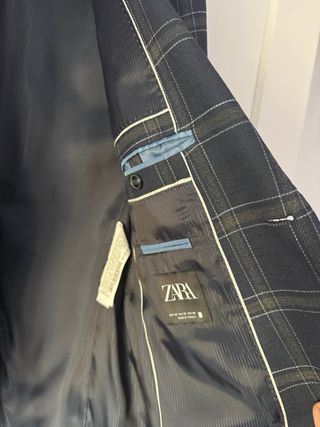Americana Zara cuadros hombre