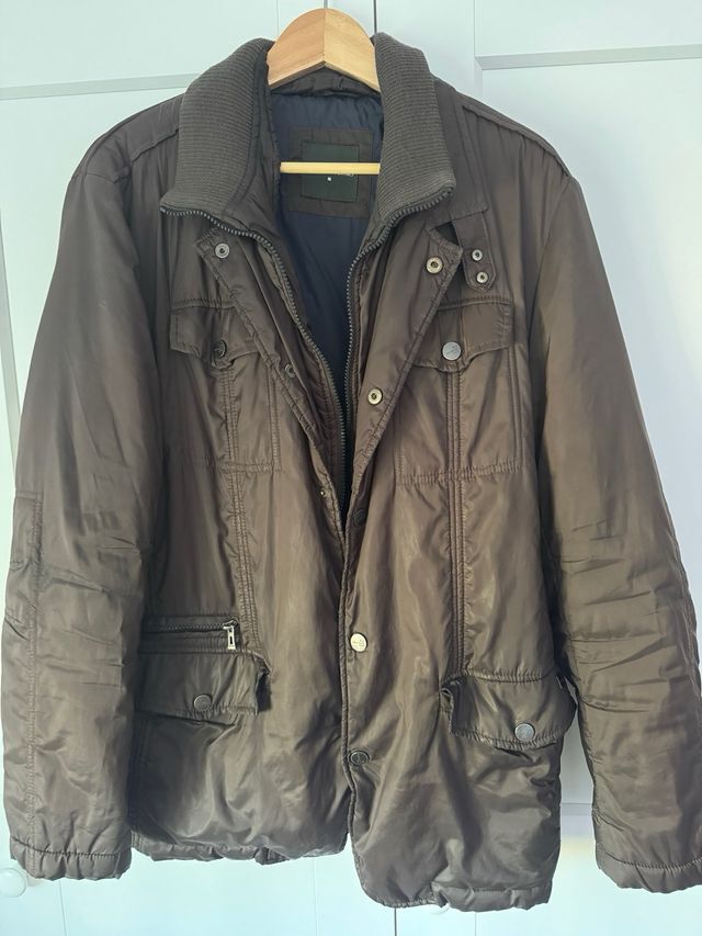 Chaquetón Roberto Verino Hombre Marrón/Azul