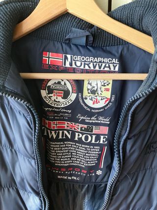 Abrigo Geographical Norway Azul Talla M