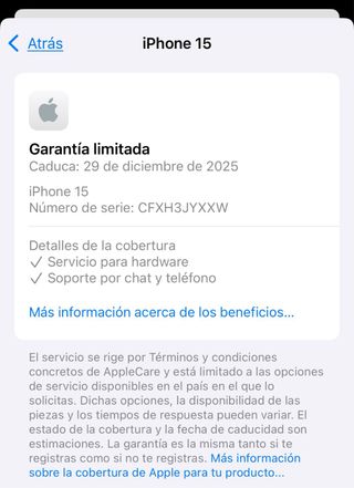 iPhone 15 256GB Garantía y Excelente