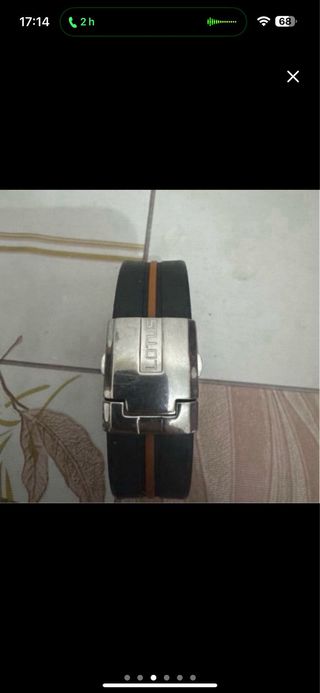 Reloj Lotus Negro y Naranja