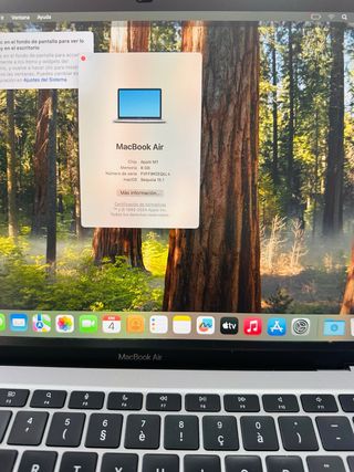 MacBook Air M1 Gris 8GB RAM 256GB SSD AÑO 2020
