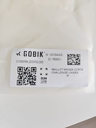 Maillot Gobik Talla M Blanco/Azul