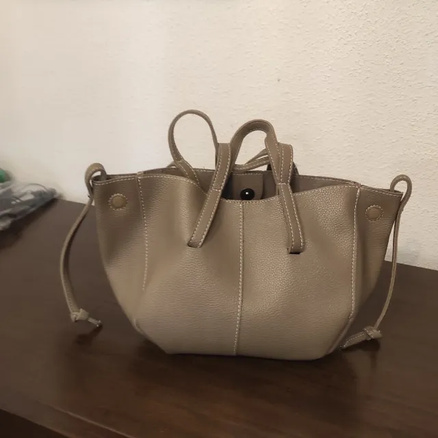 Bolso Beige/Gris