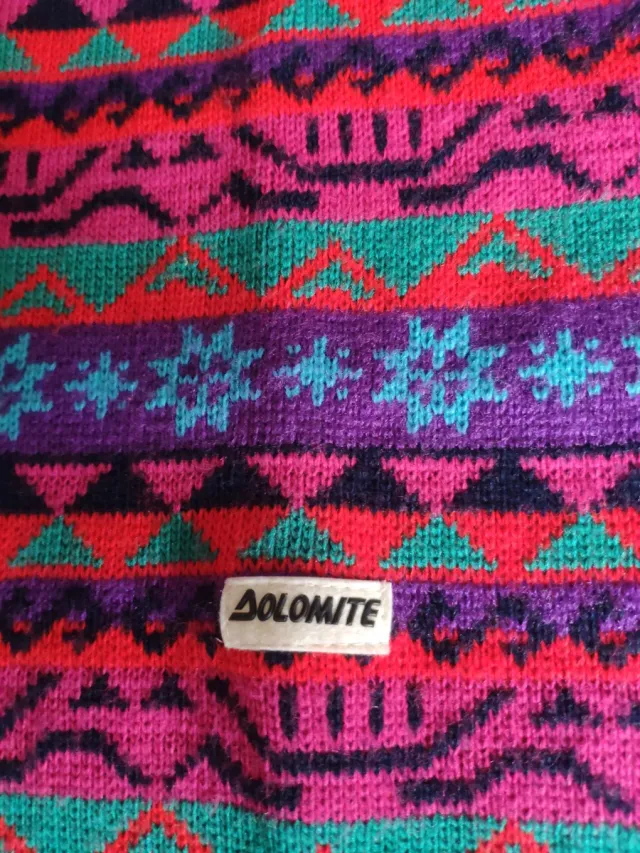 Cappello Dolomite fantasia geometrica