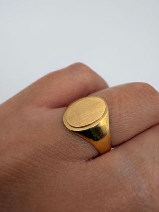 Anillo Sello Oro Amarillo 18k