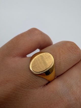Anillo Sello Oro Amarillo 18k