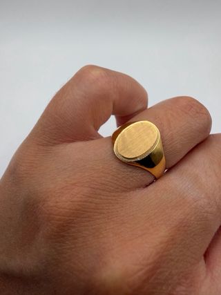 Anillo Sello Oro Amarillo 18k