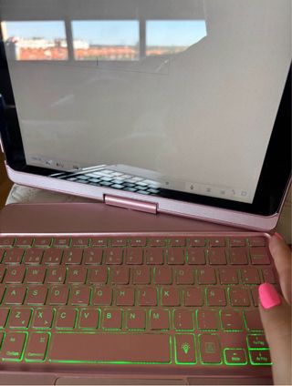 Funda Teclado Bluetooth Rosa iPad