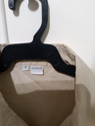 Camisa de Ramio Beige Talla S