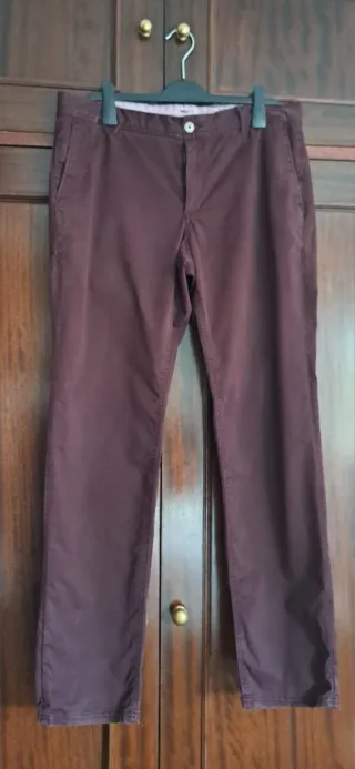 Pantalones Chinos Mango Marrón Talla XXL