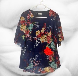 Talla XL. Blusa estampada HORTENSIA 