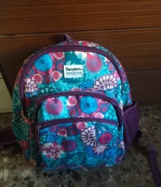 Mochila escolar Tandem floral