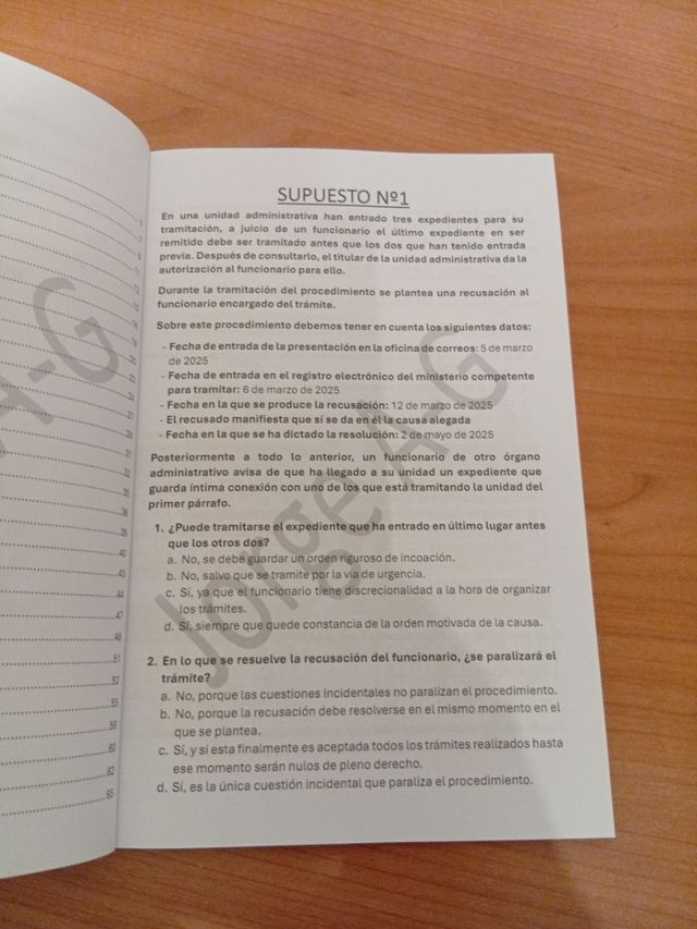 2025. Supuestos prácticos procedimiento admin.