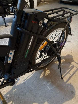 Bicicleta eléctrica plegable Youin Amsterdam Negra