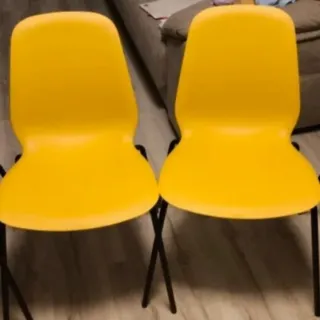 2 Sillas Amarillas Ikea