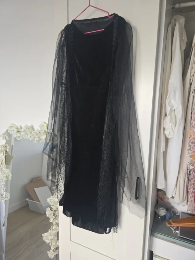 Disfraz Halloween Negro Tul