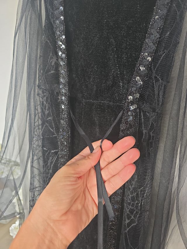 Disfraz Halloween Negro Tul